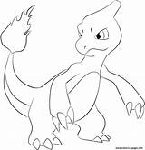 Coloring Pokemon Charmeleon Pages Printable sketch template