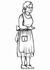 Grandmother Coloring Pages Large sketch template
