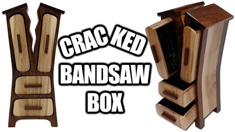 cracked bandsaw box jewelry box  template youtube