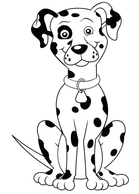 dalmatian coloring page  getdrawings