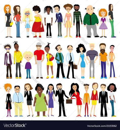 group  diverse people royalty  vector image