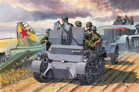 Wallpapers Weaponry Painting Art Soldiers 2 Cm Flak 38 Sf