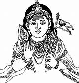 Murugan Tamil Gods sketch template