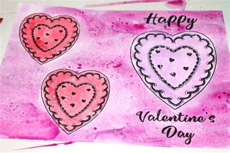 colorful heart printable valentine cards   crafty life