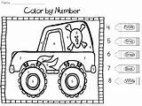 Monster Truck Number Color Numbers Trucks Math Teacherspayteachers Colors Subject Centers Prek Choose Board Morning Code sketch template