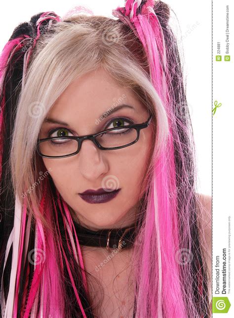Goth Nerd Stock Image Image Of People Punk Female Woman 224881
