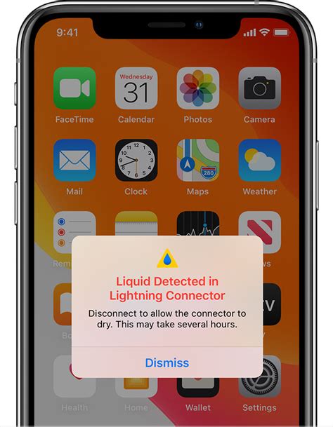fix liquid detected  lightning connector iphone quick fixes