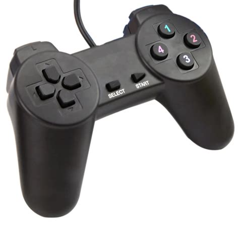 black wired gamepad usb  joystick controller joypad controle  pc laptop computer  pc