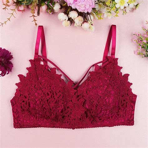 2020 women lingerie sexy lace bra wine red brassiere fashion seamless