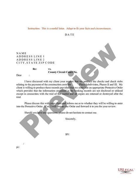 sample letter requesting protective order  documents restraining