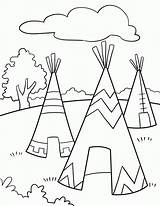Coloring American Pages Native Symbols Popular sketch template