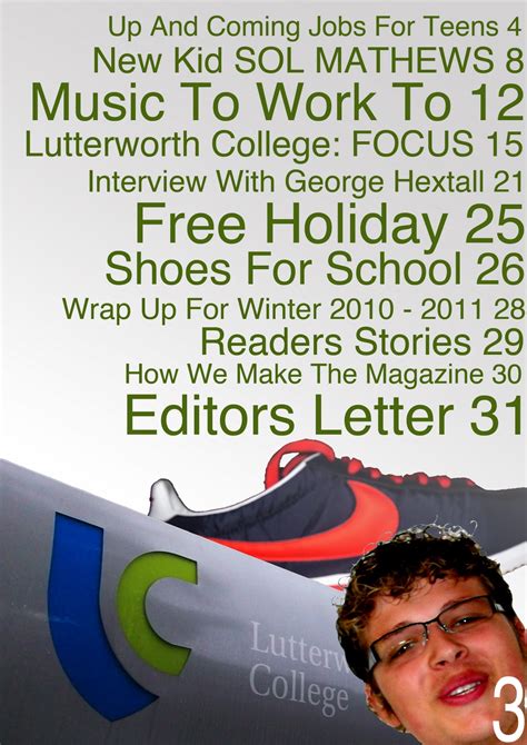 harry tibbles  media magazine front cover contents page