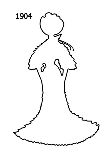 outline white silhouettes    costume history