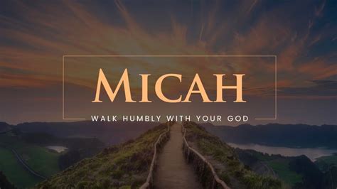 The Book Of Micah What Does God Require Of Us Youtube