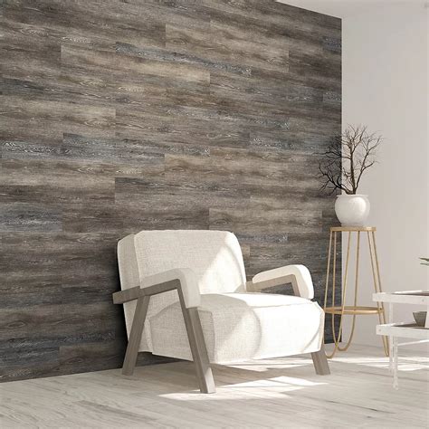 isocore multi width    dark grey vinyl wall plank  sq