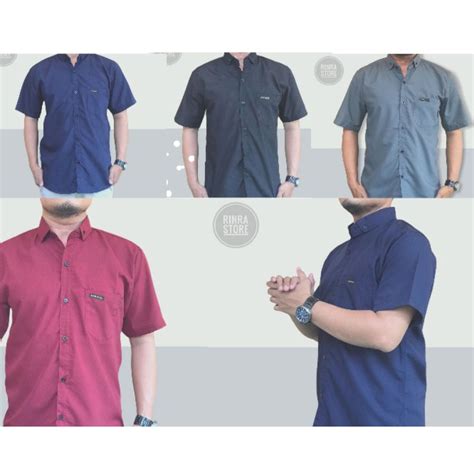 Jual Baju Kemeja Polos Pria Lengan Pendek Untuk Formal Kerja Kuliah