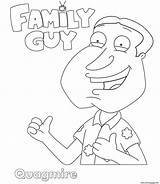 Guy Family Coloring Pages Quagmire Cleveland Printable Print Book Kids sketch template