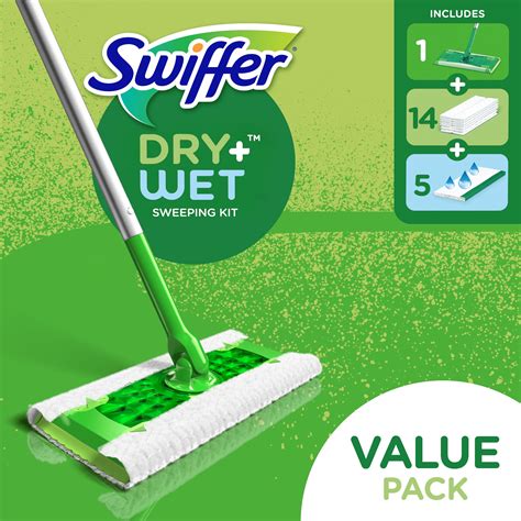 swiffer sweeper starter kit  mop kit  pad refills walmartcom