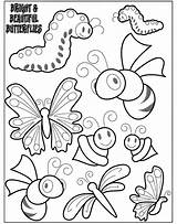 Colouring Activity Sheets Coloring Printable Pages Preschool Kids Bug Insect Crayola Color Garden Print Bugs Printables Templates Spring Theme Insects sketch template