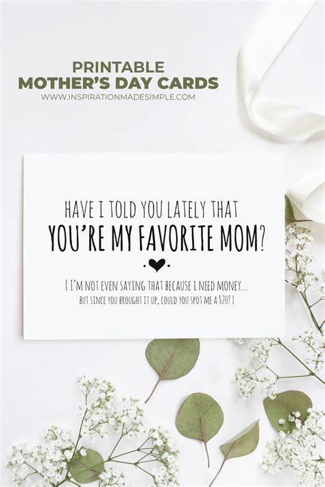 funny printable mothers day cards inspiration  simple
