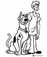 Scooby Doo Coloring Pages Shaggy Printable Sheets Print Cartoon Characters Kids Activity Go Disney Choose Board Popular Movie sketch template