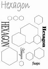 Hexagon Coloring Sheet Template Pages sketch template