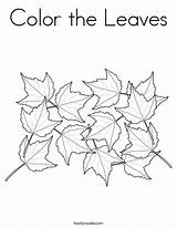 Coloring Leaves Maple Color Autumn Sugar Leaf Clipart Outline Library Pages Printable Worksheets September Print Built California Usa Twistynoodle sketch template