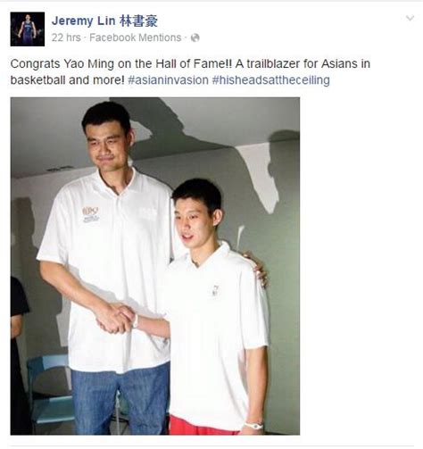 Jeremy Lin On Yao Ming’s Hall Of Fame A Trailblazer For