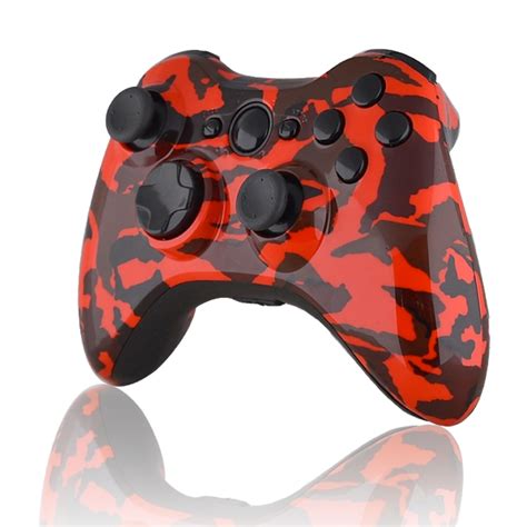 xbox  modded controller red camo gamerziconcom  leader  ps xbox  rapid fire
