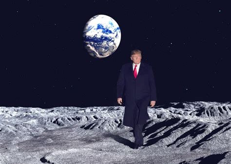 trump  private space companies  return   moon  dont