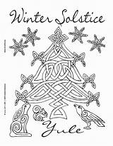 Solstice Yule Winter Pagan Wiccan Yuletide Norse Coven Wicca Malvorlagen Weihnachten Druckbare Countdown Spellbook Witchcraft Weclipart sketch template