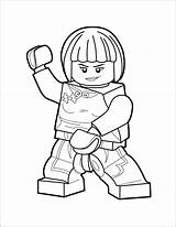 Ninjago Nya Lego sketch template