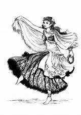 Gypsy Dancer Deviantart sketch template