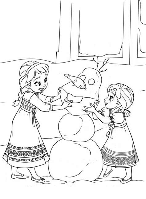 elsa olaf  anna coloring pages coloring pages