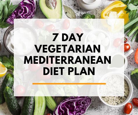 7 Day Vegetarian Mediterranean Diet Meal Plan (PDF & Menu
