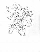 Coloring Shadow Sonic Super Pages Silver Template Library Clipart sketch template