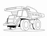 Truck Coloring Pages Dump sketch template