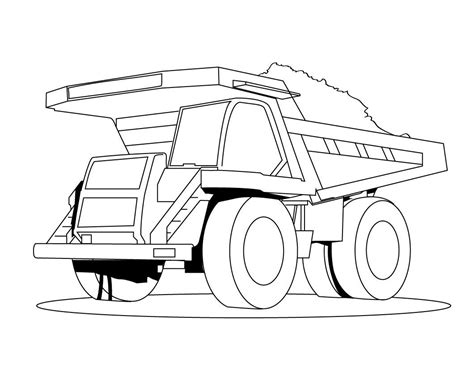 coloring pages  printable dump truck coloring pages