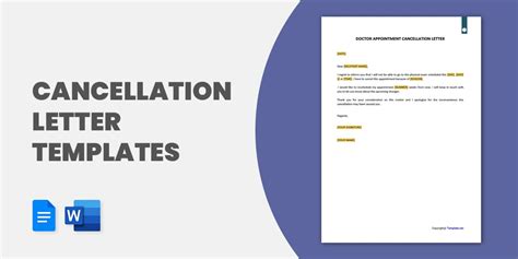 cancellation letter templates