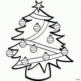 Christmas Tree Coloring Outlines Clipart Kids Library Clip sketch template
