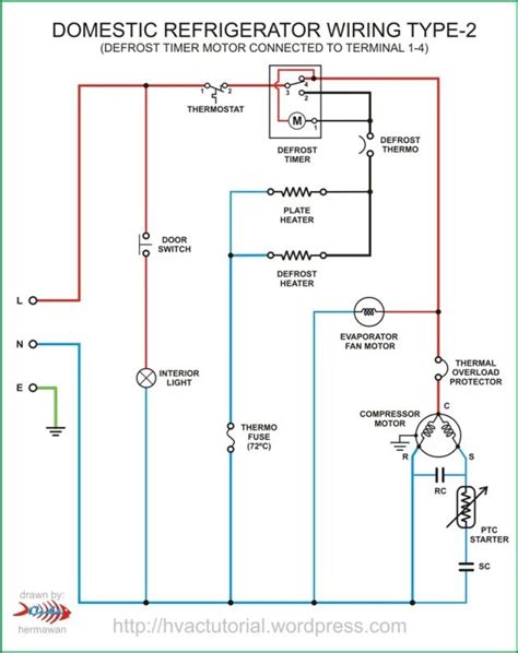 domestic refrigerator wiring circuit diagram electrical wiring diagram electrical circuit