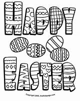Coloring Easter Pages Printable Happy Kids Popular Wishes sketch template