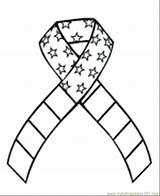 Coloring Ribbon Cancer Pages Printable Popular sketch template