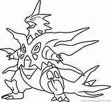 Tyranitar Charizard Gengar Sceptile Pokémon Coloringpages101 Manectric 2197 Getcolorings 1701 sketch template