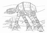 Wars Star Coloring Pages Walkers Cavalry Armored Color Print sketch template