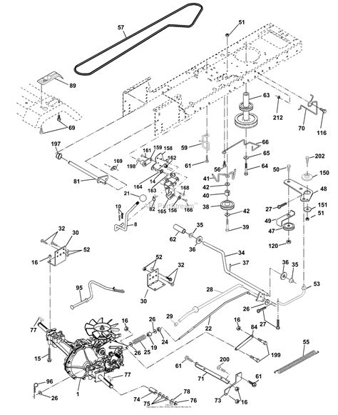 husqvarna lth      parts diagram  drive