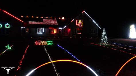 drone captures christmas lights show youtube