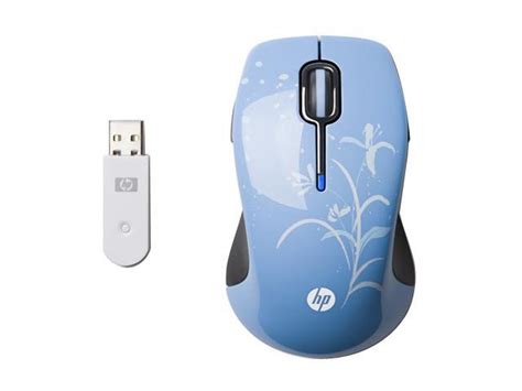 hp npaaaba classy blue mhz wireless optical comfort mouse water lily neweggcom