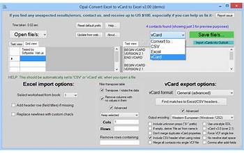 Excel to vCard Converter screenshot #6