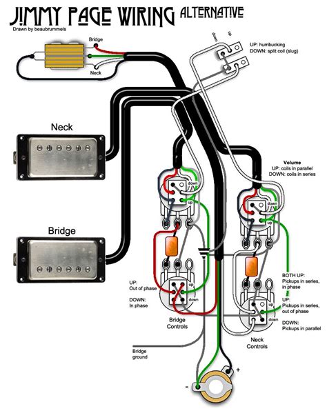 gibson jimmy page wiring diagram treble bleed